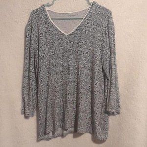 Croft and Barrow Long Sleeve top Size XL